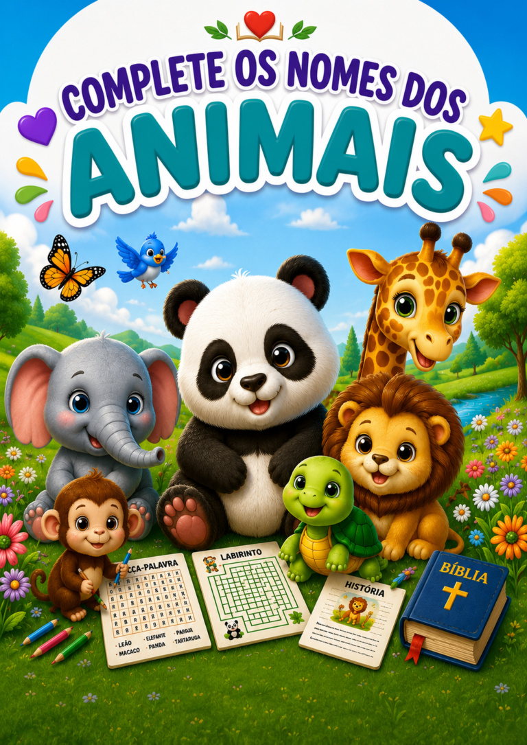 Complete os Nomes dos Animais